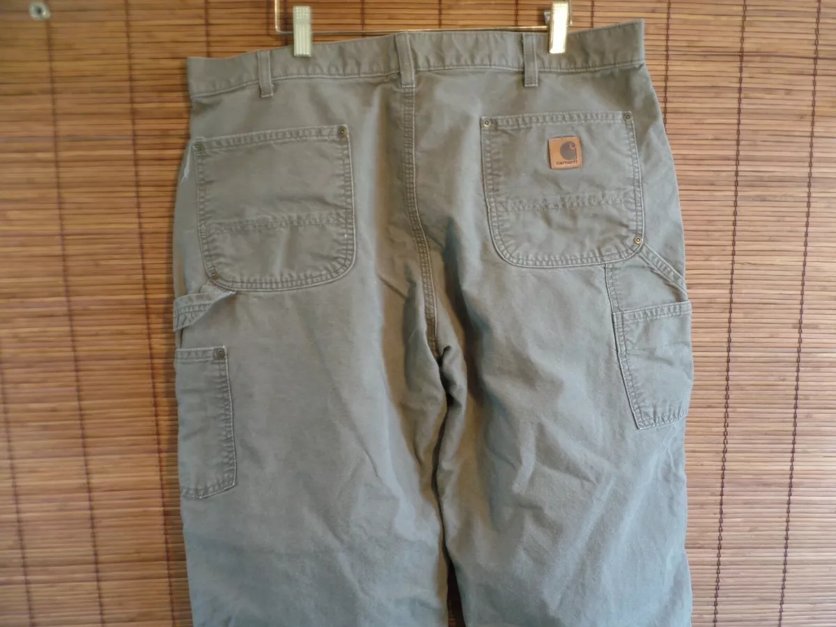 Carhartt Double Front Light Weight 100 cotton canvas carpenter Pants 38 x 32