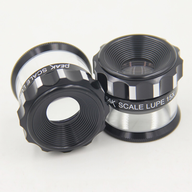 Original PEAK 10X 15X 20X 30X Scale Loupe Portable Magnifier