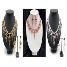1 Thai Jewelry Necklace Earring Set Vintage Look Bridesmaid Fantasy Accessories