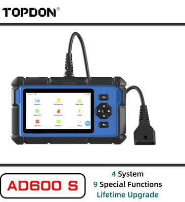 2025 TOPDON AD600S OBD2 Auto Scanner Engine/ABS/SRS/AT/SAS/EPB Diagnostic Tool