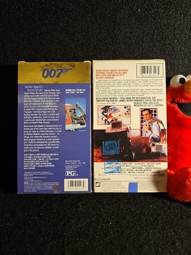 James Bond 007 (Two-VHS Used) On Her Majesty's Secret Service & License To Kill - Picture 2 of 3