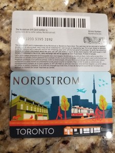 Brand New Nordstrom Toronto City Series Gift Card 2018 Ebay