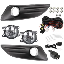 LABLT Front Fog Lights For 2014-2018 Ford Fiesta Clear Lens Lamps w/Switch Kit