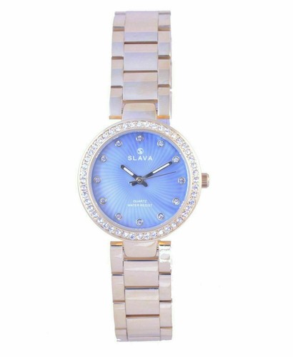 Slava Europe SL10161 Cuarzo Impermeable Mujer Reloj de Pulsera Correa de Acero Inoxidable - Imagen 2 de 18