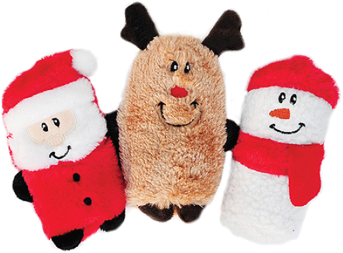 ZippyPaws Holiday Squeakie Buddies Dog Toys ~ Set of 3 - Picture 1 of 1