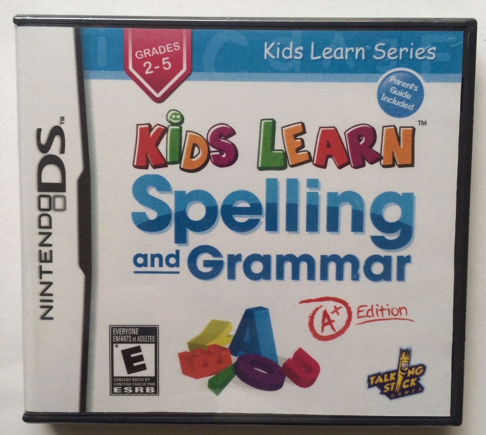 Kids Learn Spelling and Grammar (Nintendo DS, 2011) Brand New Sealed - Rare! HTF Klasyczny, popularny