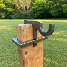 1pc 3/8" AR500 Hardened Steel 2x4 Topper Hook for Metal Range Shooting Targets