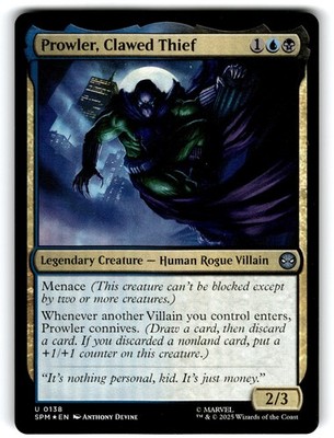 Prowler, Clawed Thief Marvel's Spider-Man Regular Foil