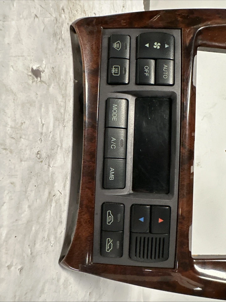 2002-2005 Hyundai Sonata Radio Bezel Trim Woodgrain 974103C000 S3 Foto 4 de 4