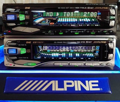 Alpine MDA-7755JS CDA-5755 1DIN x 2 MD CD Tuner Haupteinheit Auto Audio...