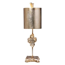 Lucas + McKearn Lighting Collection TA1234 Cross Table Lamp Silver Leaf
