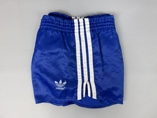 VINTAGE ADIDAS SHORTS GLANZ FOOTBALL SOCCER SPRINTER WEST GERMANY BLUE SIZE 5 S