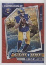 2021 Panini Rookies & Stars Airborne Red Wave Matthew Stafford #AB-11 0g65