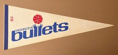 Vintage Washington Bullets Defunct Team Name Pennant