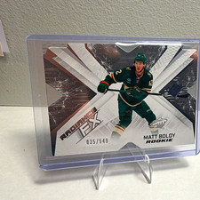Upper Deck 2022-23 SPx Radiance F/X Rookies Matt Boldy RFX-73 /549 Wild