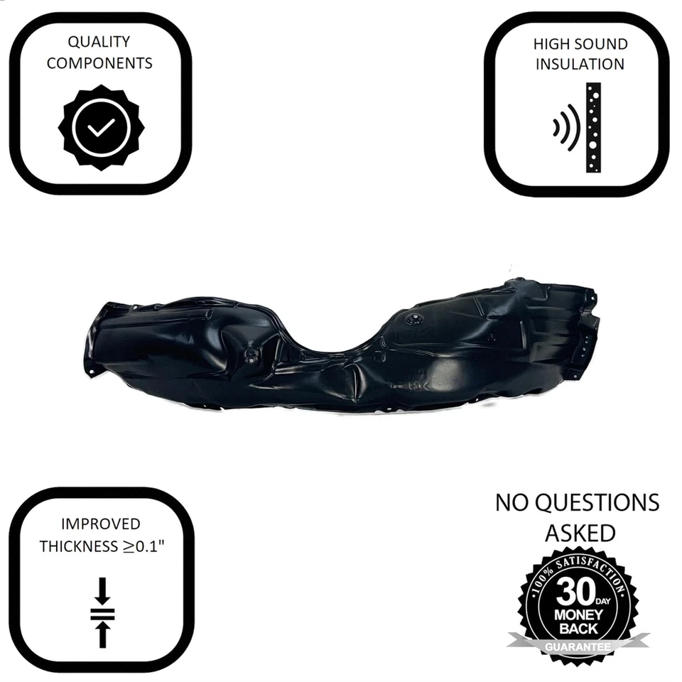 Forro guardabarros delantero derecho del lado del pasajero para Toyota Avalon TO1249177 2013-2018 Foto 2 de 4