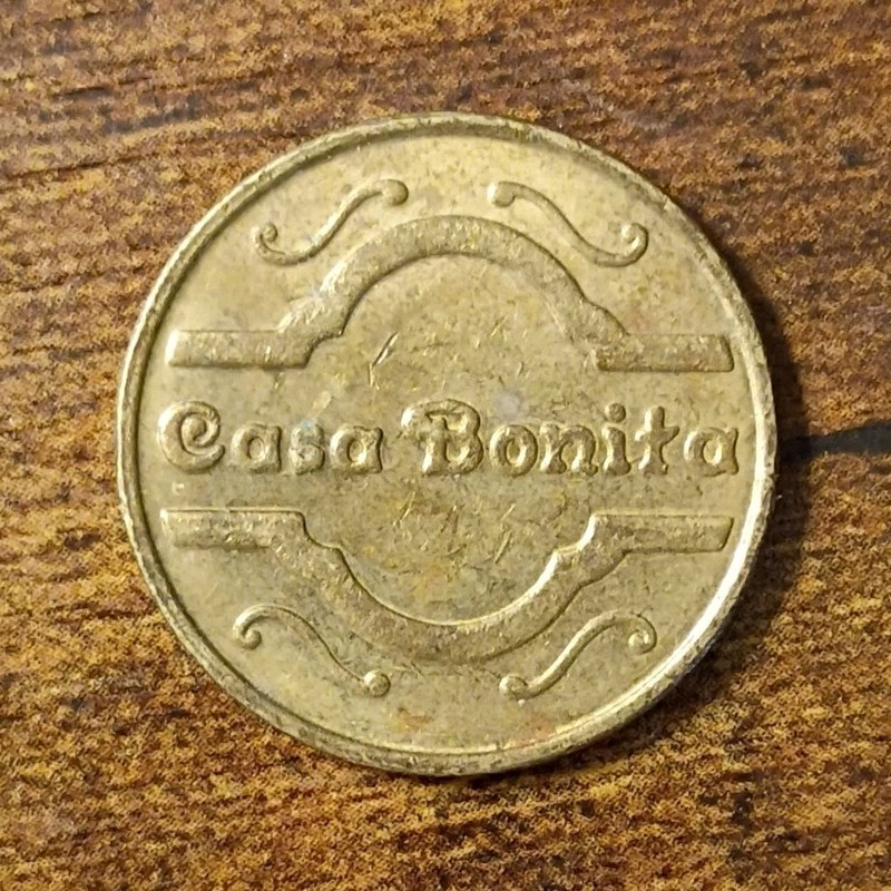 Casa Bonita Family Entertainment Brass Circulated US Trade Token No Cash Value