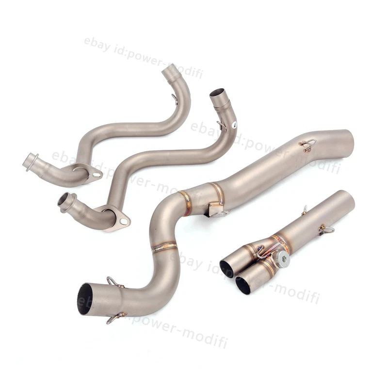 Tubo de cabezal silenciador sistema de escape completo para Kawasaki Ninja 300 Z250 2013-2016 Foto 4 de 4