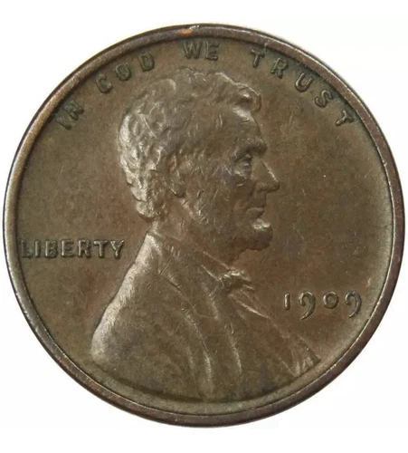 1909 VDB Lincoln Wheat Cent XF EF Extremely Fine Bronze Penny 1c Coin X-521