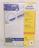 Avery Zweckform Art. 3484 Adressaufkleber, 1.600 Adressetiketten 105X37Mm Neu