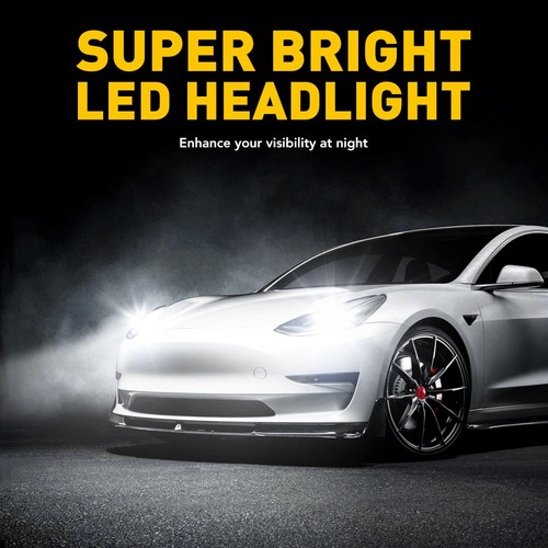 AUXITO Combo LED Headlight Bulbs 9005 + H11 High Low Beam Bright White CANBUS - Picture 8 of 10