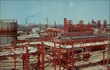 Dow Chemical Company Midland MI Aerial vintage postcard y649
