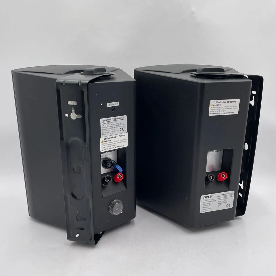 Pyle 6.5Inch Wall Mount Waterproof Bluetooth Speaker System Black - Image 4 of 4