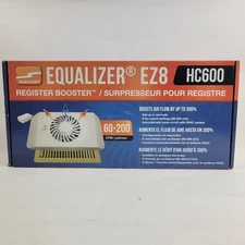 SUNCOURT 7" x 14" ABS resin White Register Booster Fan Auto on/off Boost air NEW