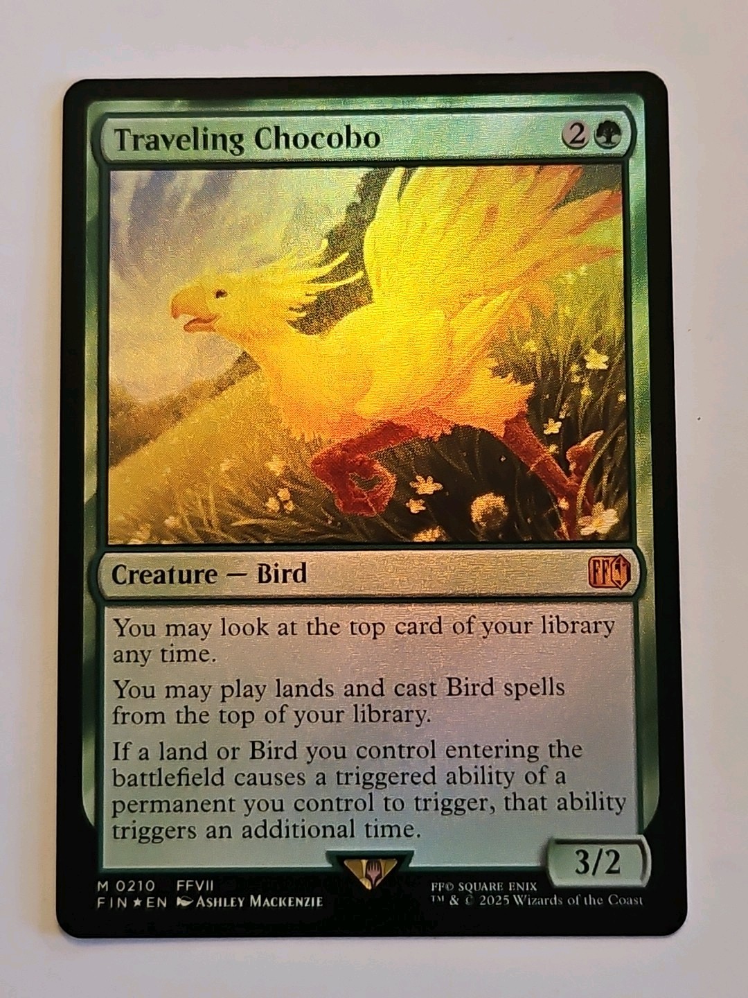 Traveling Chocobo (Foil) - Final Fantasy - NM - MTG Magic - Mythic Rare