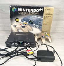 Nintendo 64 N64 Limited Edition Gold Controller Console Boxed PAL Version 