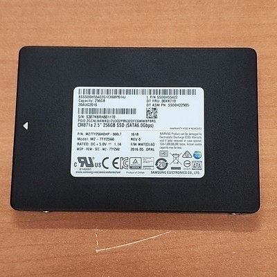 Samsung 256GB PM871b 2.5'' SSD Solid State Drive MZ7LN256HAJQ-000L7 MZ-7LN512C