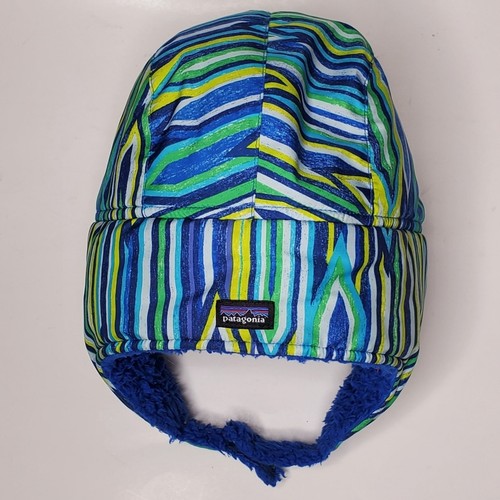 Patagonia Colorful toddler fleece inside waterproof outer beanie Hat Size 18m-3t