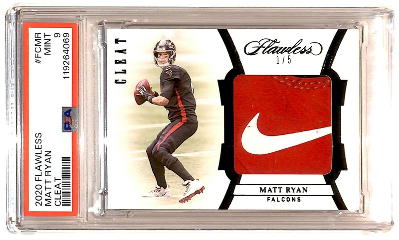 2020 Panini Flawless Cleat SSP 1/5 Matt Ryan PSA 9 POP 1 HIGHEST R6220J
