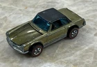 Hot Wheels Redline Olive Mercedes Benz 280SL With Black roof - HTF - Nice!