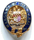 Manchester Ship Canal enamel and gilt cap badge