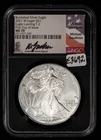 2021-W 1 oz Silver Eagle Burnished - Gaudioso - Type 2 - NGC MS 70 - SKU-E3692
