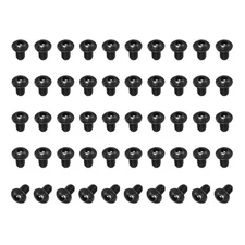 50 Pcs M5-0.8x11mm Button Head Socket Cap Bolts Screws 10.9 Grade Alloy Steel