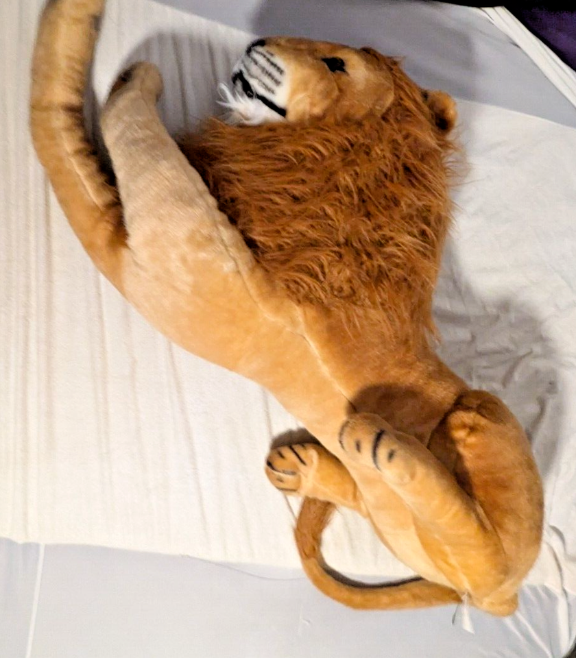 Melissa & Doug Large Lion Plush Jumbo Giant Lifelike Stuffed Animal