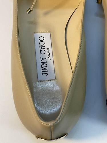 Authentic Jimmy Choo Genna Flats Shoes Ballerina Size 37 - Picture 4 of 7