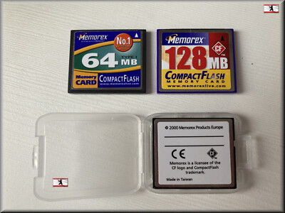 MEMOREX Compact Flash CF-Card 16 - 128MB Label mit Box