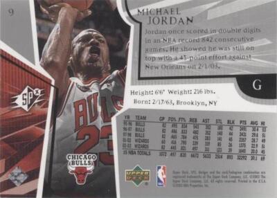 2003-04 SPx - Michael Jordan #9 for sale | eBay
