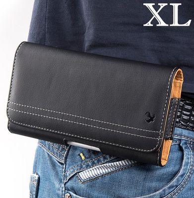 For SAMSUNG GALAXY A51 5G -Black Leather Belt Clip Horizontal