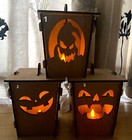 Halloween Lantern Decorantion Spooky Lanter Halloween Light up Lanterns Outdoor