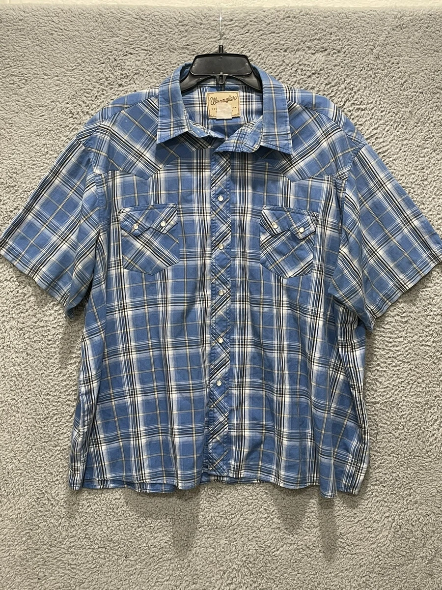 Wrangler short clearance sleeve western shirts