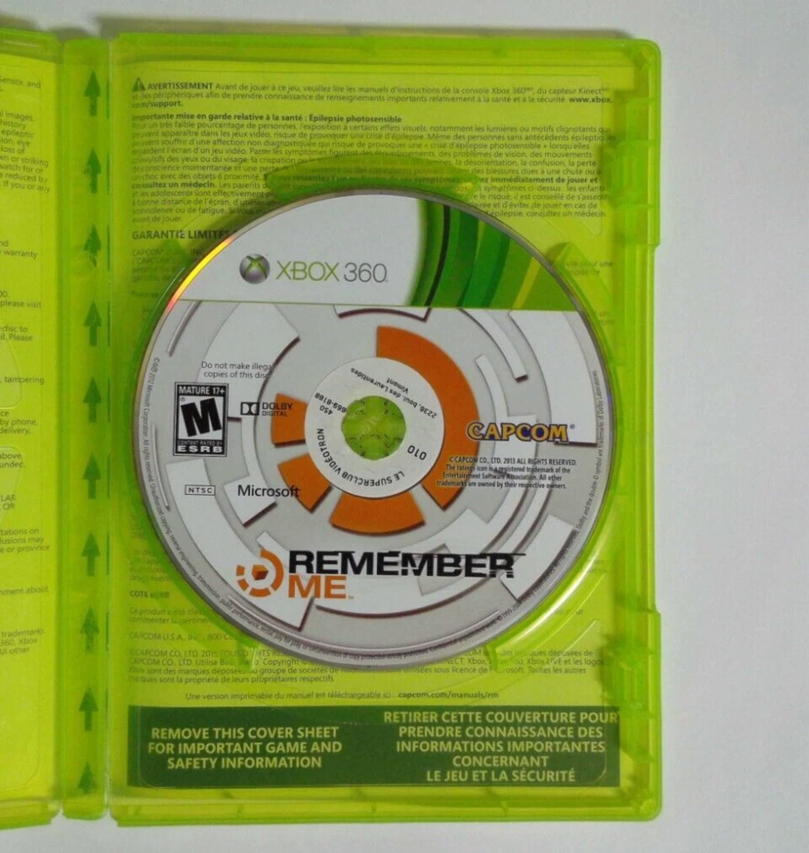 Remember Me - Xbox 360 - ACCEPTABLE (NTSC) - Image 4 of 4