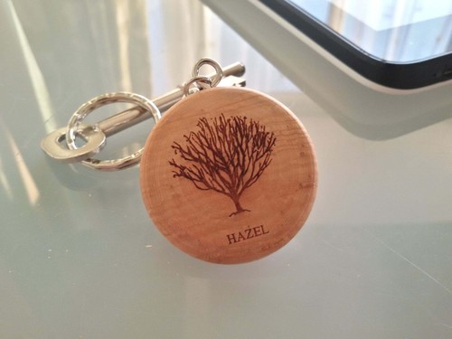 Round Wooden Keyring - Engraved With Your Favourite Tree - Wood - Gift - Present - Picture 17 of 33
