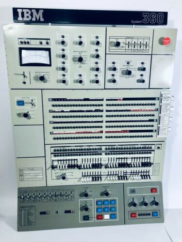 Vintage IBM System 360 Model 50 Mainframe Computer CPU Operator Panel Rare