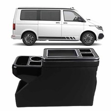 Multifunktions-mittelkonsole Mit Staufach Schwarz Für Vw T4 T5 T6 Multivan Opel