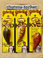 KVD1.5 (Lot Of 3) “Hard Knock” Square-bill Crankbaits, Strike King, Bass, NWT!