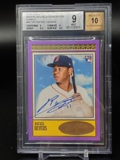 2018 Topps Brooklyn Collection Rafael Devers Purple Auto /5 RC Red Sox BGS 9